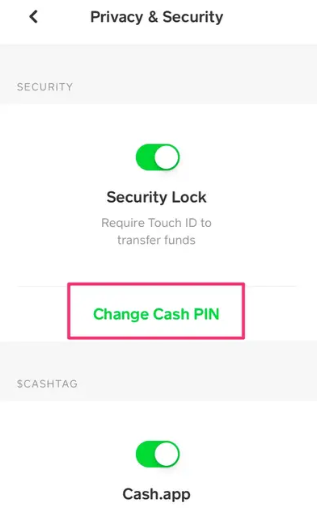 how to change cash app card pin number