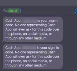 What Number Does Cash App Text From