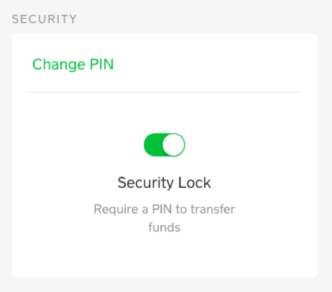You need to click Turn the security lock "On." option here